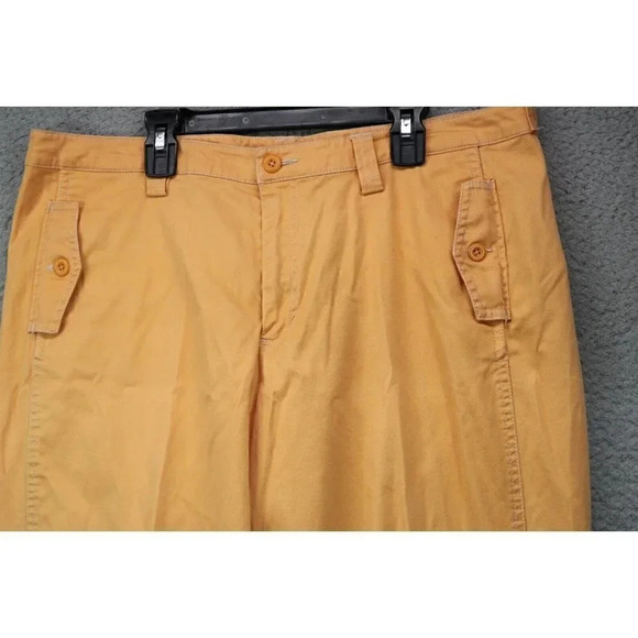 Land's End Women's Orange Pants-Tabs to Roll Up-Size 14P - Picture 2 of 9
